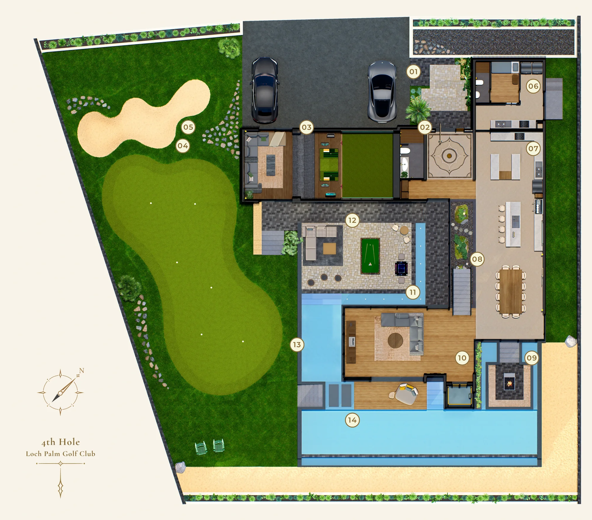 Ground level plan